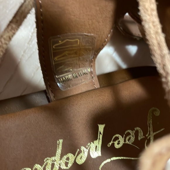 Free People Genuine Suede Sun-Chaser Tall Gladiator Sandals, sz 36 / 5.5 - Picture 13 of 16